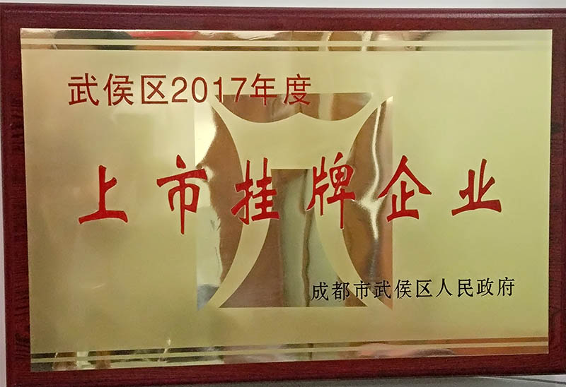 201803成都(dōu)市(shì)武侯區(qū)人(rén)民(mín)政府表彰：精典汽車(chē)2017年(nián)度納稅大(dà)戶